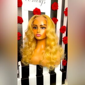 24 inch 100% human hair wig